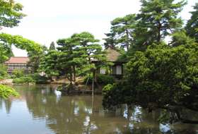 Japan Aizu Wakamatsu tuin Japan Aizu Wakamatsu tuin