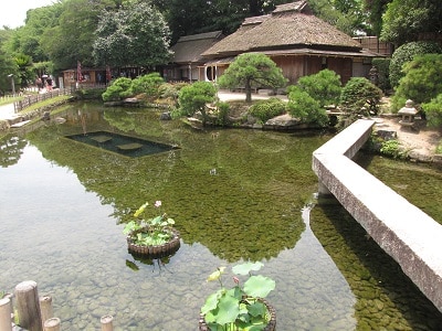 Japan Okoyama Koraku En Garden Vijver