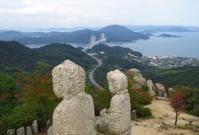 Shimanami Kaido uitzicht Japan beeldjes Shimanami Kaido uitzicht Japan beeldjes