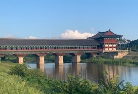 Zuid Korea Gyeongju Traditionele Brug Zuid Korea Gyeongju Traditionele Brug
